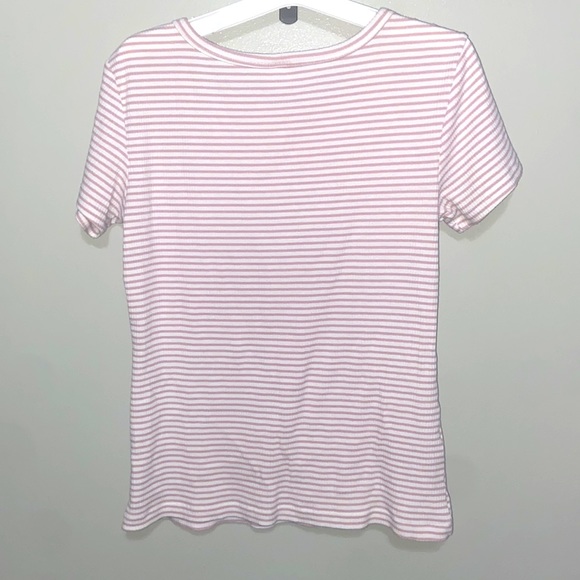 Old Navy striped pink and white shirt - Picture 2 of 3